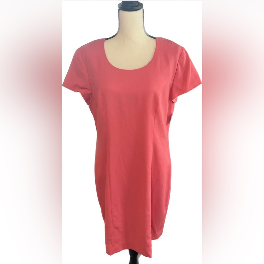 Saks Atrium Collection Vintage 80’s Women’s Pink Pencil Dress 12 Zippered back